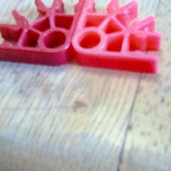 K'NEX 3 way connector red, bright red, grey - Picture 5 of 6